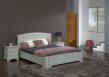 Chevet 2 tiroirs Jean-Baptiste ralis chne massif de style Louis Philippe Finition Chne Bross Gris Perle