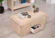 Table Bar Jules ralise en Chne de style Louis Philippe Finition Chne Bross Blanchi