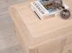 Table Bar Jules ralise en Chne de style Louis Philippe Finition Chne Bross Blanchi
