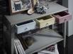 Console Marilou réalisée en Chêne de style Directoire Finition Chêne Brossé Gris et Tons Pastels