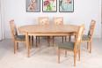 Table ovale Sbastien 200*120 ralise en Chne Massif de style Directoire avec 2 allonges incorpores de 40 cm 