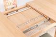 Table ovale Sbastien 200*120 ralise en Chne Massif de style Directoire avec 2 allonges incorpores de 40 cm 