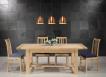Table de ferme rectangulaire AXEL ralise en Chne massif 160x100 + 2 allonges de 45 cm Finition Chne Bross SEULEMENT 1 DISPONIBLE