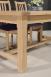 Table de ferme rectangulaire AXEL ralise en Chne massif 160x100 + 2 allonges de 45 cm Finition Chne Bross SEULEMENT 1 DISPONIBLE