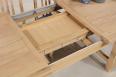 Table de ferme rectangulaire AXEL ralise en Chne massif 160x100 + 2 allonges de 45 cm Finition Chne Bross SEULEMENT 1 DISPONIBLE