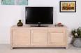 Meuble TV 16/9me Thierry ralis en chne massif Contemporain Finition chne bross 
