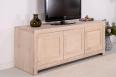 Meuble TV 16/9me Thierry ralis en chne massif Contemporain Finition chne bross 