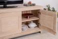 Meuble TV 16/9me Thierry ralis en chne massif Contemporain Finition chne bross 