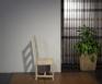 Chaise Renaud ralise en chne massif de style Campagnard Finition Bross Blanchi
