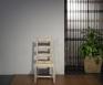Chaise Renaud ralise en chne massif de style Campagnard Finition Bross Blanchi