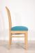 Chaise Clment ralise en chne massif CONTEMPORAINE  Assise Apollo Turquoise