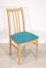 Chaise Clment ralise en chne massif CONTEMPORAINE  Assise Apollo Turquoise