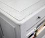 Meuble TV Paul 16/9eme ralis en Chne Massif de style Louis Philippe Finition Bross Gris 
