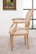Fauteuil de style Louis XVI ralise en Chne  Assise et Dossier tissu d'ameublement