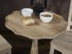 Guridon Rond Simon ralis en Chne Massif de style Louis Philippe