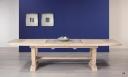 Table rectangulaire Monastre Eliot realise en chne 220*110 + 2 allonges de 45 cm 