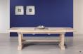 Table rectangulaire Monastre Eliot realise en chne 220*110 + 2 allonges de 45 cm 
