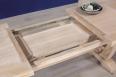 Table rectangulaire Monastre Eliot realise en chne 220*110 + 2 allonges de 45 cm 