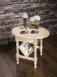 Table Basse ou Bout de Canap Marc-Eric, ralise en Chne de style Louis Philippe  Finition Chne Bross Blanchi