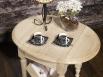 Table Basse ou Bout de Canap Marc-Eric, ralise en Chne de style Louis Philippe  Finition Chne Bross Blanchi