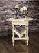 Table Basse ou Bout de Canap Marc-Eric, ralise en Chne de style Louis Philippe  Finition Chne Bross Blanchi