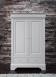 Bassette 2 portes 3 tiroirs réalisée en Chêne Massif de style Louis Philippe Finition Gris Perle légèrement patiné SEULEMENT 1 DISPONIBLE