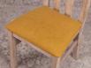 Lot de 4 Chaises L�onor r�alis�e en Ch�ne Massif  Finition Ch�ne Bross� Blanchi Assise tissu d'ameublement  SEULEMENT 1 Lot de 4 chaises (celles de la photographie)