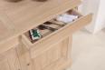 Buffet 2 portes 2 tiroirs Laura ralis en Chne Massif de style Louis Philippe 130 de large 