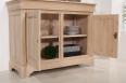 Buffet 2 portes 2 tiroirs Laura ralis en Chne Massif de style Louis Philippe 130 de large 