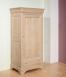 Armoire ou Bonnetire 1 porte 1 tiroir Lucas ralise en chne massif de style Louis Philippe Finition chne bross Blanchi 