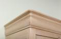 Armoire ou Bonnetire 1 porte 1 tiroir Lucas ralise en chne massif de style Louis Philippe Finition chne bross Blanchi 