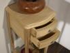 Table de nuit ou Sellette Alban ralise en Chne massif Finition chne bross naturel