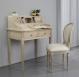 Bonheur du Jour Louis ralis en Chne de style Directoire Finition Chne Bross Blanchi