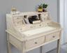 Bonheur du Jour Louis ralis en Chne de style Directoire Finition Chne Bross Blanchi