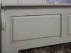LIT Bateau Jean 180x200, ralis en chne massif de style Louis Philippe Campagnard Finition Chne Bross Gris Perle