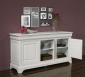 Buffet 3 portes Ludovic ralis en Chne Massif de style Louis Philippe Finition Chne Bross Ivoire