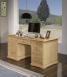 Bureau Ministre spcial informatique ralis en Chne Massif de style Louis Philippe Finition Chene Bross 