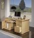 Bureau Ministre spcial informatique ralis en Chne Massif de style Louis Philippe Finition Chene Bross 