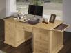 Bureau Ministre spcial informatique ralis en Chne Massif de style Louis Philippe Finition Chene Bross 