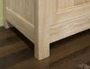 Buffet Nicolas ralis en Chne Massif de style Campagnard 3 portes 4 tiroirs Finition Chne Bross Blanchi