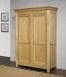 Armoire 2 portes ralise en Chne Massif de style campagnard  Finition Chne Bross