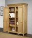 Armoire 2 portes ralise en Chne Massif de style campagnard  Finition Chne Bross
