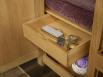 Armoire 2 portes ralise en Chne Massif de style campagnard  Finition Chne Bross