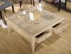 Table basse rectangulaire Justin ralise en Chne de style Directoire -* SANS MARQUETERIE