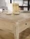 Table basse rectangulaire Justin ralise en Chne de style Directoire -* SANS MARQUETERIE