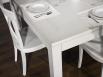 Table de salle  manger 150*150 CONTEMPORAINE ralise en Chne Finition Chne Bross Gris Perle