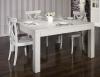 Table de salle  manger 150*150 CONTEMPORAINE ralise en Chne Finition Chne Bross Gris Perle