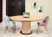 Table ronde Cylindre en chne Diamtre de 115 cm + 1 allonge de 40 cm SEULEMENT 1 DISPONIBLE