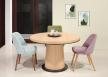 Table ronde Cylindre en chne Diamtre de 115 cm + 1 allonge de 40 cm SEULEMENT 1 DISPONIBLE