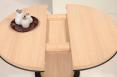 Table ronde Cylindre en chne Diamtre de 115 cm + 1 allonge de 40 cm SEULEMENT 1 DISPONIBLE